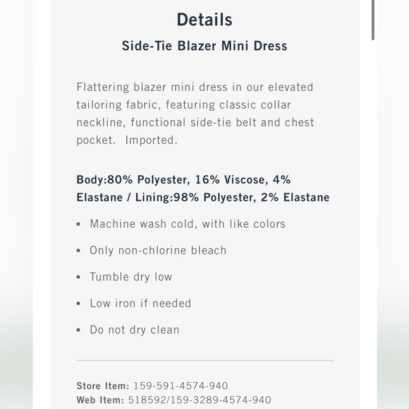 Side-Tie Blazer Mini Dress - Picture 2 of 3